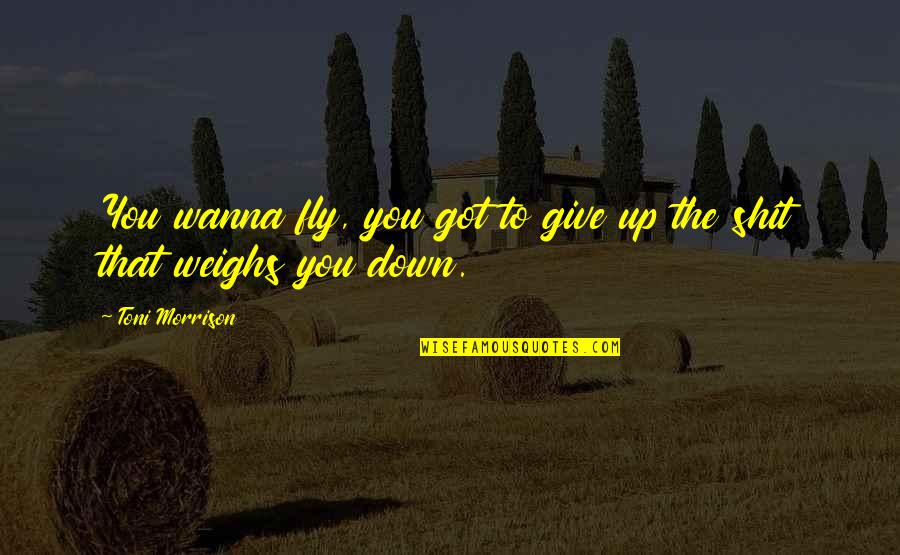 Abrazos Imagenes Quotes By Toni Morrison: You wanna fly, you got to give up