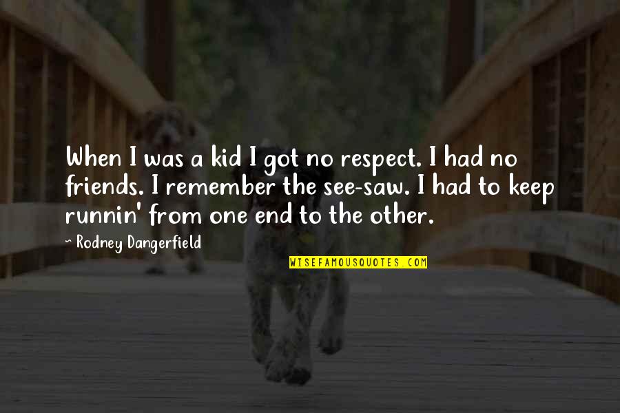Abreojos Quotes By Rodney Dangerfield: When I was a kid I got no Abreojos Quotes By Rodney Dangerfield: When I was a kid I got no