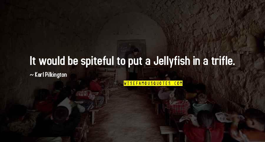 Abrilabril Quotes By Karl Pilkington: It would be spiteful to put a Jellyfish