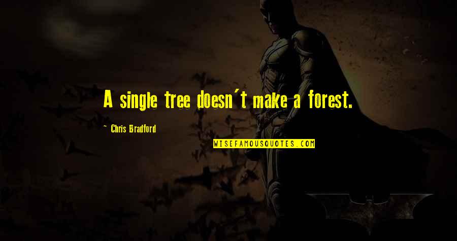 Abroach Quotes By Chris Bradford: A single tree doesn't make a forest.