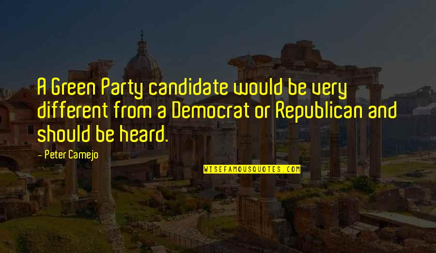 Abrumado Sinonimos Quotes By Peter Camejo: A Green Party candidate would be very different Abrumado Sinonimos Quotes By Peter Camejo: A Green Party candidate would be very different