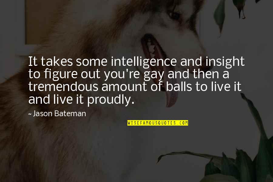 Abso Quotes By Jason Bateman: It takes some intelligence and insight to figure