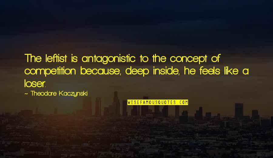 Absolute Beauty Quotes By Theodore Kaczynski: The leftist is antagonistic to the concept of