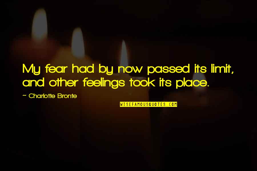 Absolute Idealism Quotes By Charlotte Bronte: My fear had by now passed its limit,