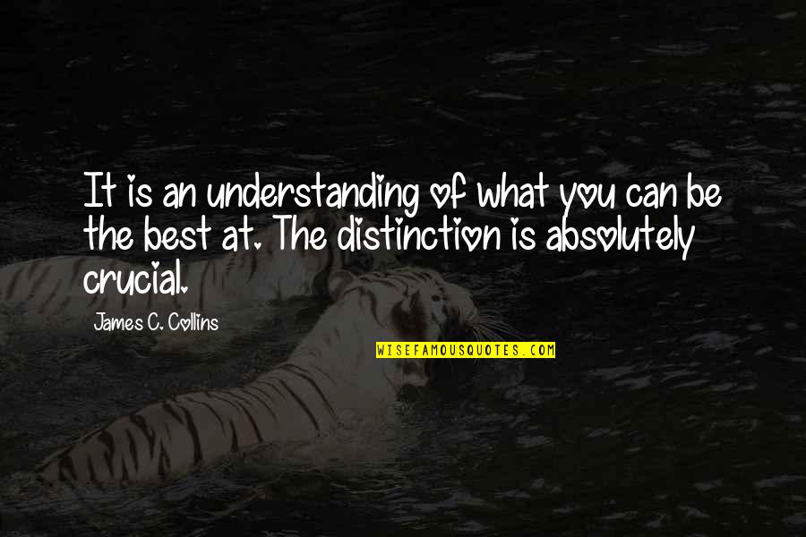 Absolutely Quotes By James C. Collins: It is an understanding of what you can