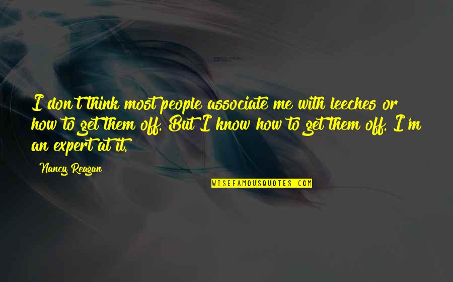 Abstratificar Quotes By Nancy Reagan: I don't think most people associate me with