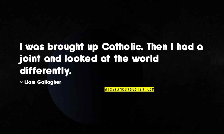 Abu Abbas Quotes By Liam Gallagher: I was brought up Catholic. Then I had