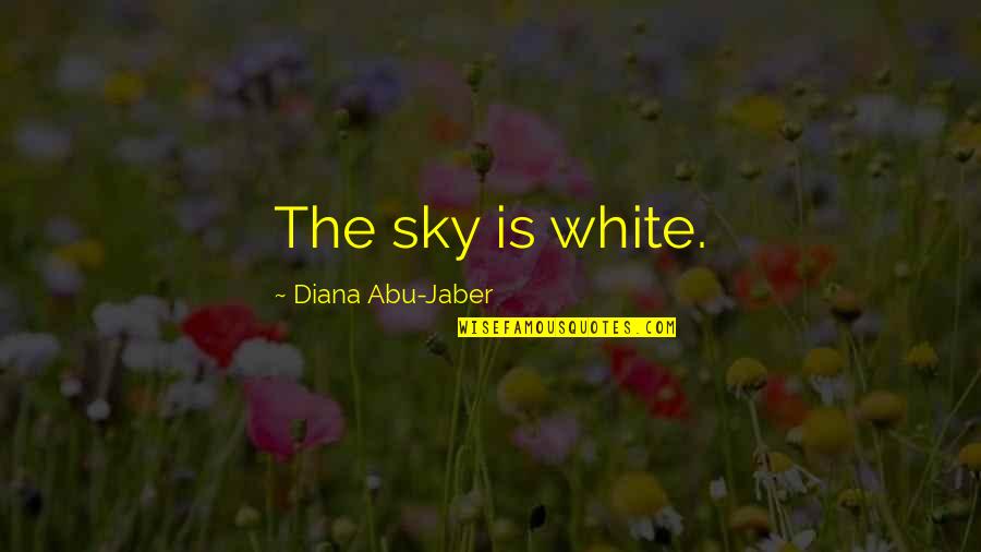 Abu Jaber Quotes By Diana Abu-Jaber: The sky is white.