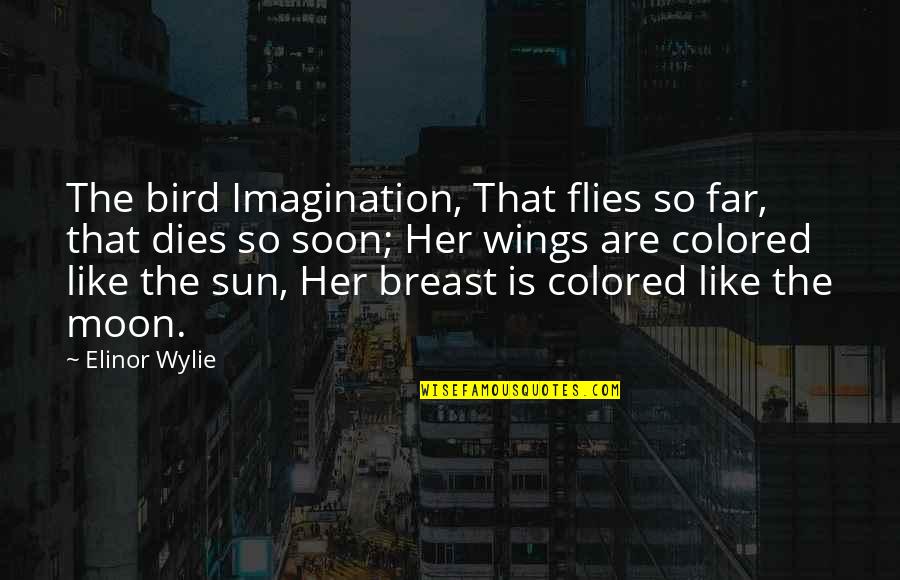 Abusive Men Quotes By Elinor Wylie: The bird Imagination, That flies so far, that