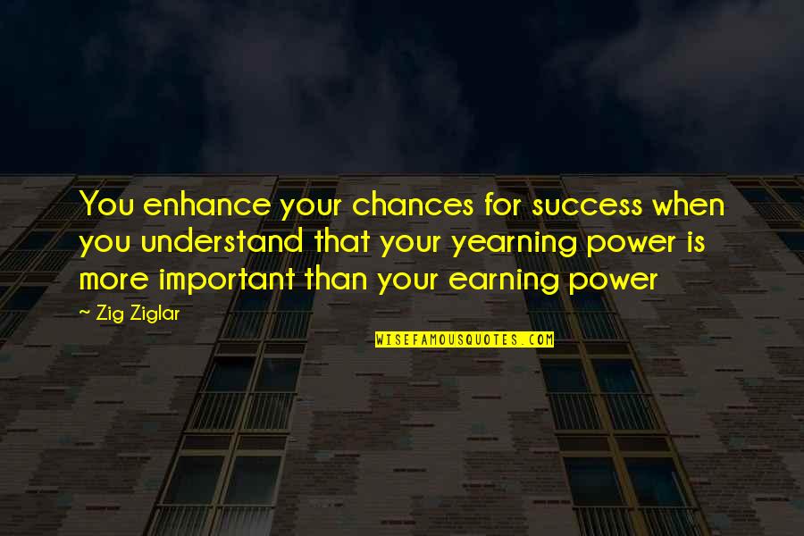 Acalentar Quotes By Zig Ziglar: You enhance your chances for success when you