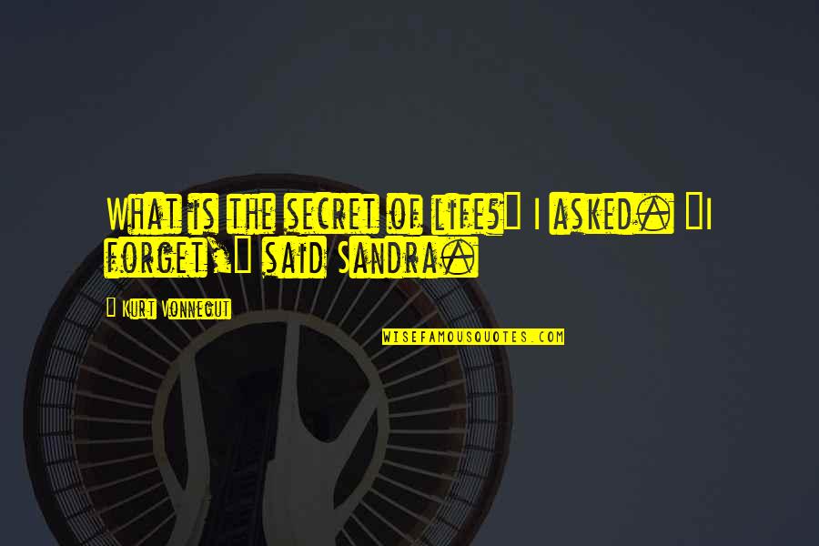 Accecpt Quotes By Kurt Vonnegut: What is the secret of life?" I asked.