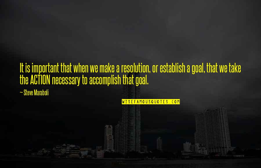 Accomplish My Goals Quotes By Steve Maraboli: It is important that when we make a