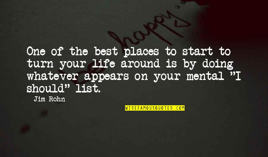 Accomplishes Your Goals Quotes By Jim Rohn: One of the best places to start to Accomplishes Your Goals Quotes By Jim Rohn: One of the best places to start to
