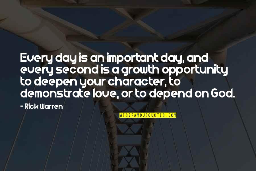 Accrington Observer Quotes By Rick Warren: Every day is an important day, and every Accrington Observer Quotes By Rick Warren: Every day is an important day, and every