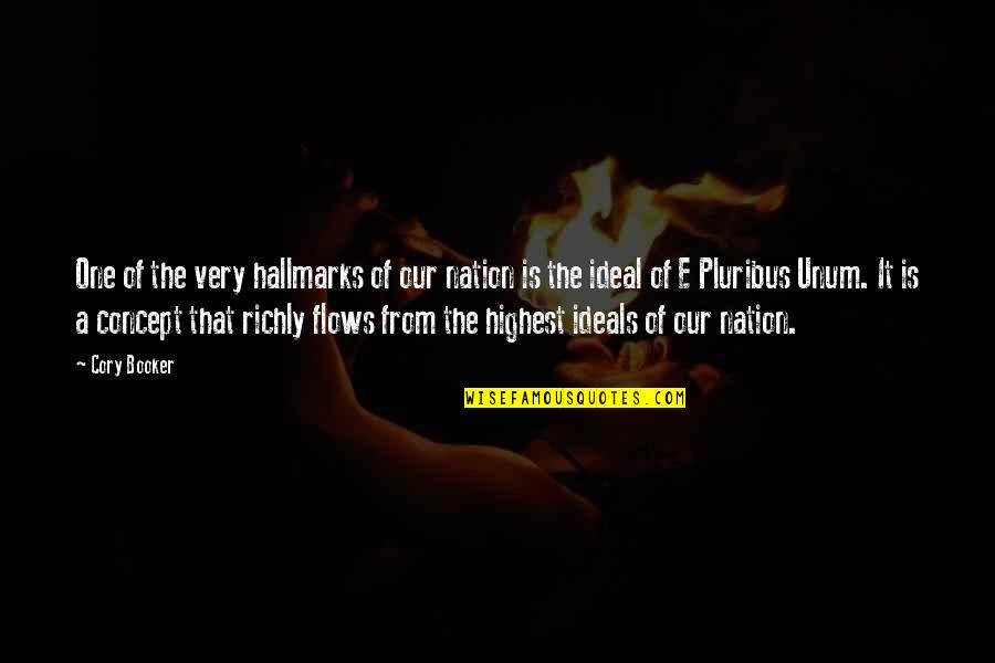 Accs Natchez Quotes By Cory Booker: One of the very hallmarks of our nation Accs Natchez Quotes By Cory Booker: One of the very hallmarks of our nation