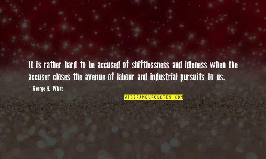 Accuser Quotes By George H. White: It is rather hard to be accused of Accuser Quotes By George H. White: It is rather hard to be accused of