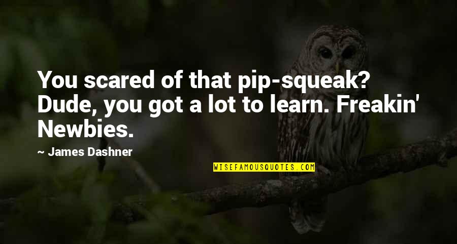 Aceasta Unitate Quotes By James Dashner: You scared of that pip-squeak? Dude, you got