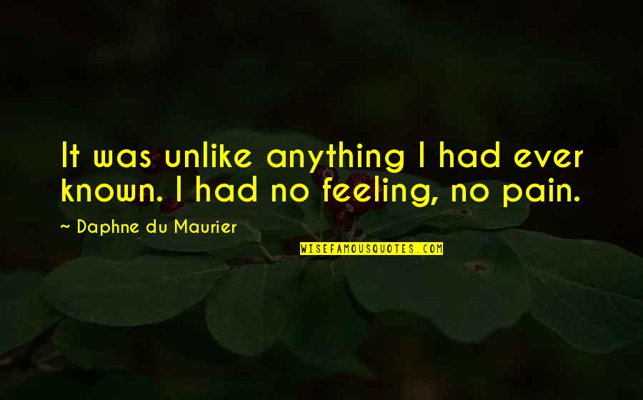 Acer Stock Quote Quotes By Daphne Du Maurier: It was unlike anything I had ever known.