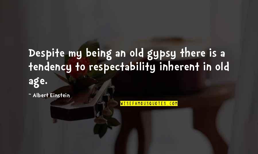 Achena Ke Quotes By Albert Einstein: Despite my being an old gypsy there is