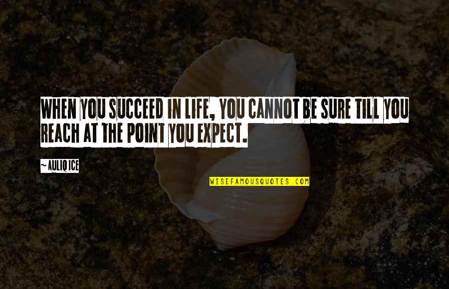 Achievements In Life Quotes By Auliq Ice: When you succeed in life, You cannot be