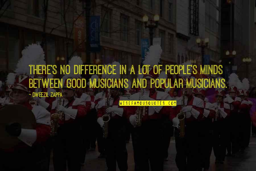 Achilles Fate Quotes By Dweezil Zappa: There's no difference in a lot of people's