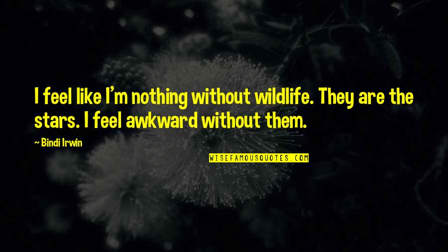 Achour Quotes By Bindi Irwin: I feel like I'm nothing without wildlife. They Achour Quotes By Bindi Irwin: I feel like I'm nothing without wildlife. They