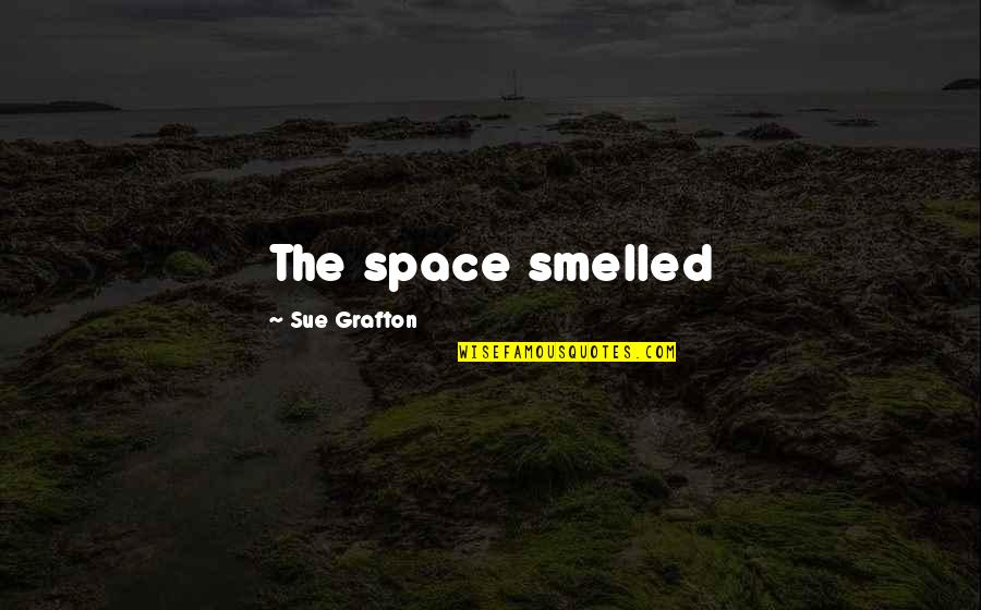 Acito Chris Quotes By Sue Grafton: The space smelled