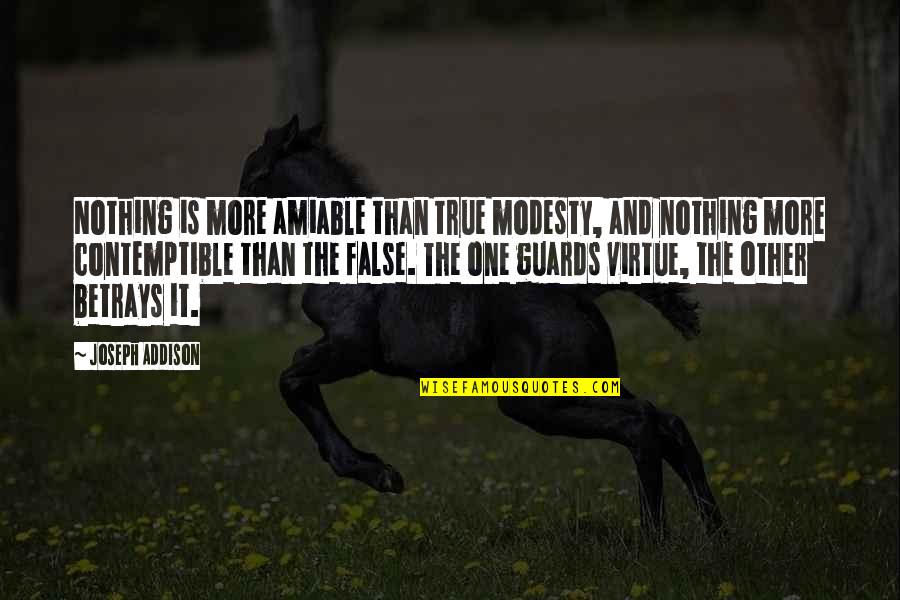 Ackerly Quotes By Joseph Addison: Nothing is more amiable than true modesty, and