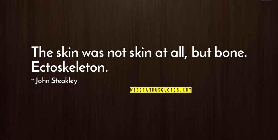 Aconsejar En Quotes By John Steakley: The skin was not skin at all, but Aconsejar En Quotes By John Steakley: The skin was not skin at all, but