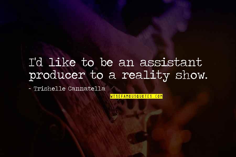 Acostumated Quotes By Trishelle Cannatella: I'd like to be an assistant producer to