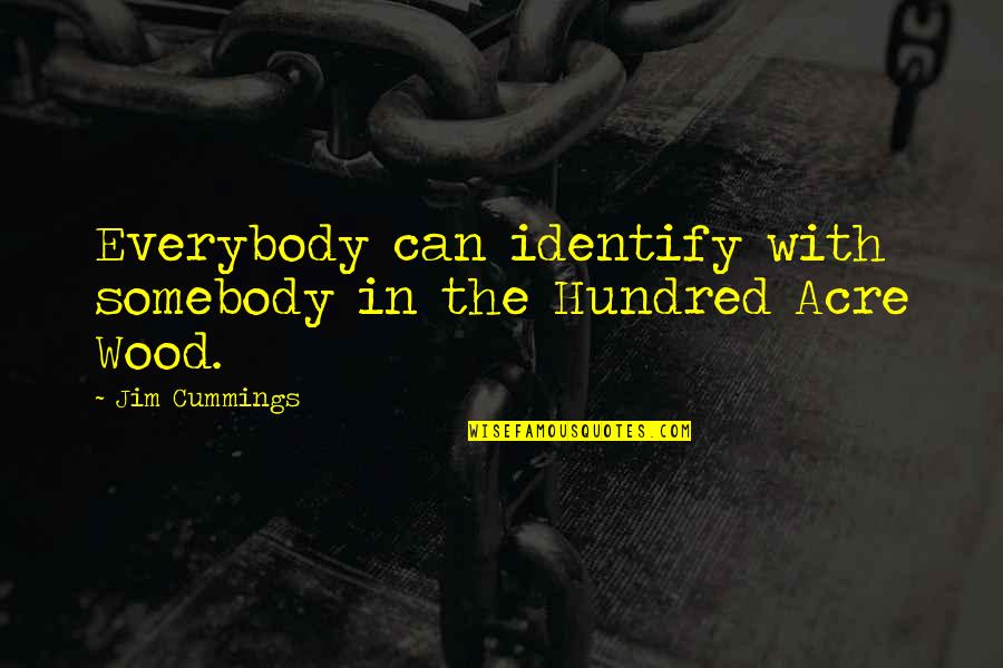 Acres Quotes By Jim Cummings: Everybody can identify with somebody in the Hundred
