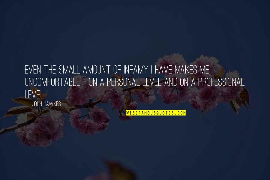 Acronis Software Quotes By John Hawkes: Even the small amount of infamy I have Acronis Software Quotes By John Hawkes: Even the small amount of infamy I have