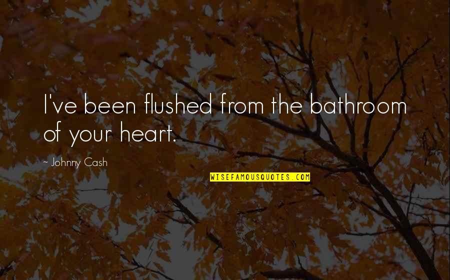 Acting Happy But Being Sad Quotes By Johnny Cash: I've been flushed from the bathroom of your
