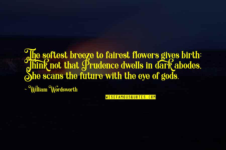 Actualize Quotes By William Wordsworth: The softest breeze to fairest flowers gives birth: