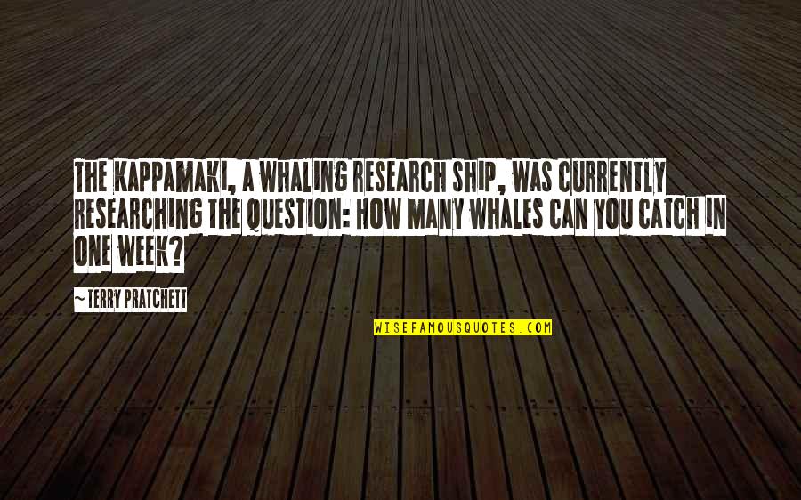 Acuity Healthcare Quotes By Terry Pratchett: The Kappamaki, a whaling research ship, was currently