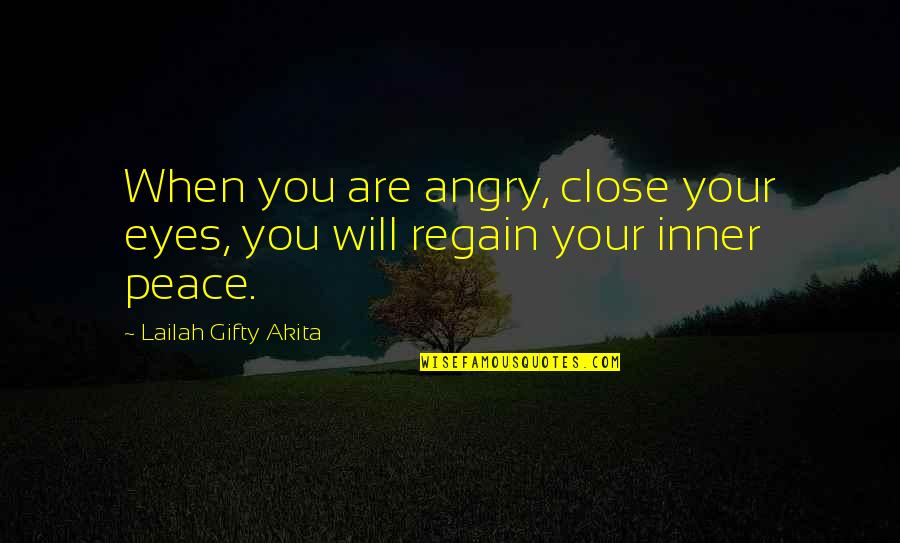 Adagietto In Music Quotes By Lailah Gifty Akita: When you are angry, close your eyes, you Adagietto In Music Quotes By Lailah Gifty Akita: When you are angry, close your eyes, you