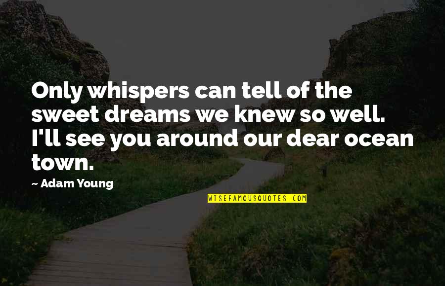 Adam Young Quotes By Adam Young: Only whispers can tell of the sweet dreams