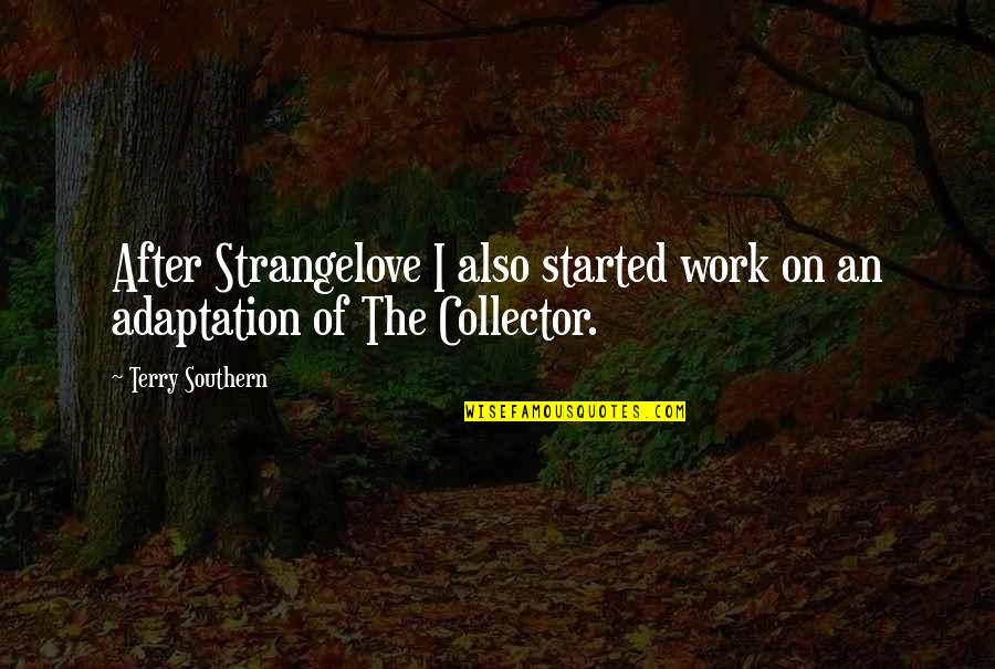 Adaptation Quotes By Terry Southern: After Strangelove I also started work on an