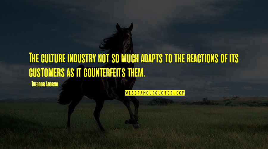 Adapts Quotes By Theodor Adorno: The culture industry not so much adapts to Adapts Quotes By Theodor Adorno: The culture industry not so much adapts to
