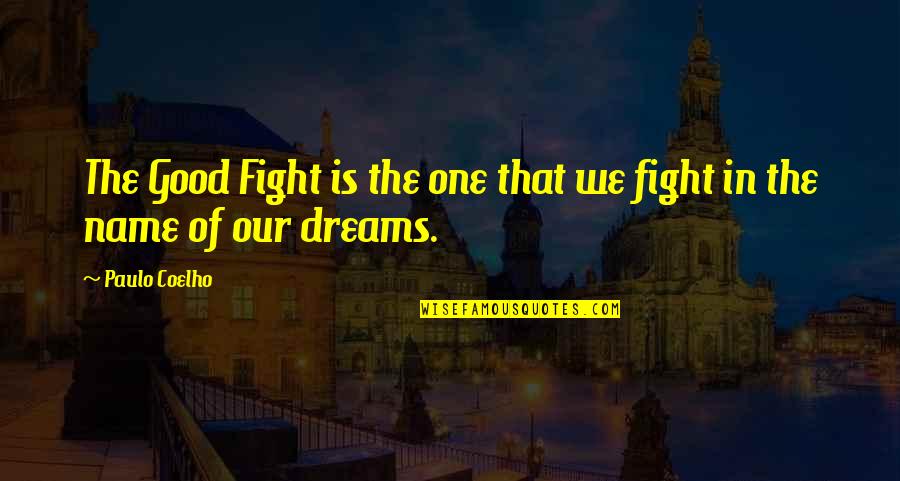 Adcc Assay Quotes By Paulo Coelho: The Good Fight is the one that we