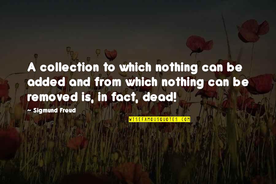 Added Quotes By Sigmund Freud: A collection to which nothing can be added