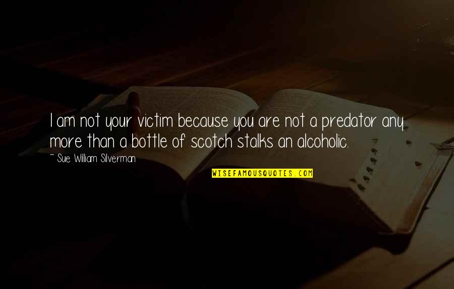 Addiction To Alcohol Quotes By Sue William Silverman: I am not your victim because you are