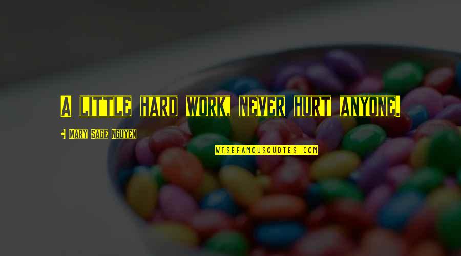 Adding Information In Quotes By Mary Sage Nguyen: A little hard work, never hurt anyone. Adding Information In Quotes By Mary Sage Nguyen: A little hard work, never hurt anyone.