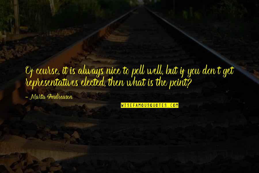 Addolcitore Gel Quotes By Marta Andreasen: Of course, it is always nice to poll Addolcitore Gel Quotes By Marta Andreasen: Of course, it is always nice to poll
