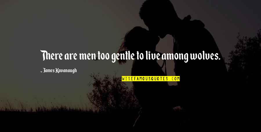 Adeptable Quotes By James Kavanaugh: There are men too gentle to live among
