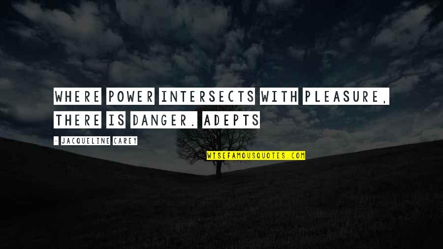 Adepts Quotes By Jacqueline Carey: where power intersects with pleasure, there is danger.