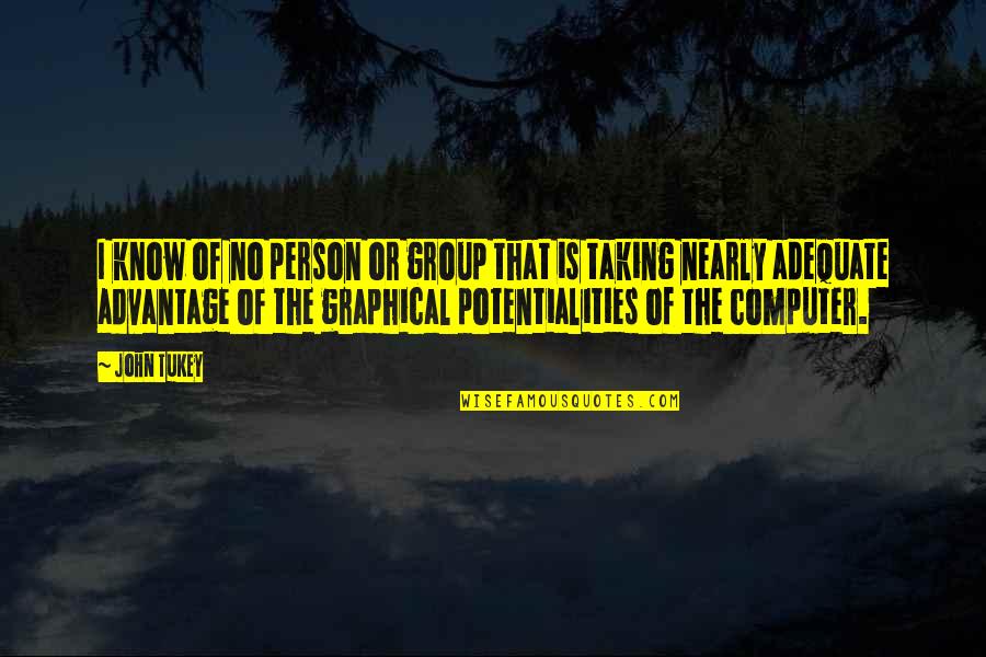 Adequate Quotes By John Tukey: I know of no person or group that