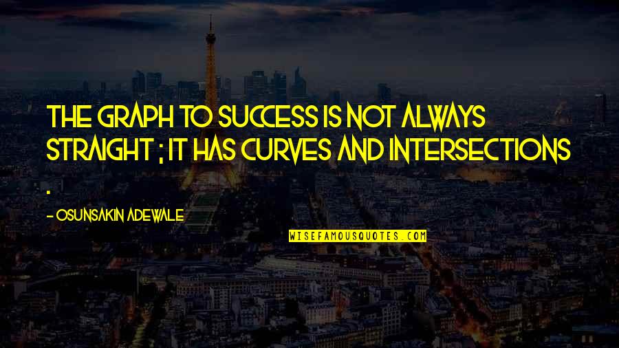Adewale Quotes By Osunsakin Adewale: The graph to success is not always straight