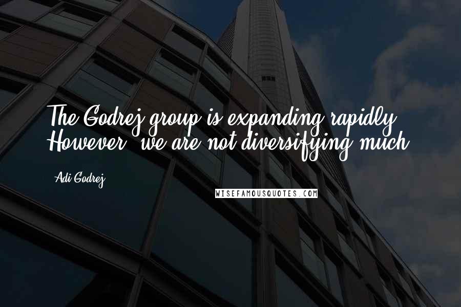 Adi Godrej quotes: The Godrej group is expanding rapidly. However, we are not diversifying much.