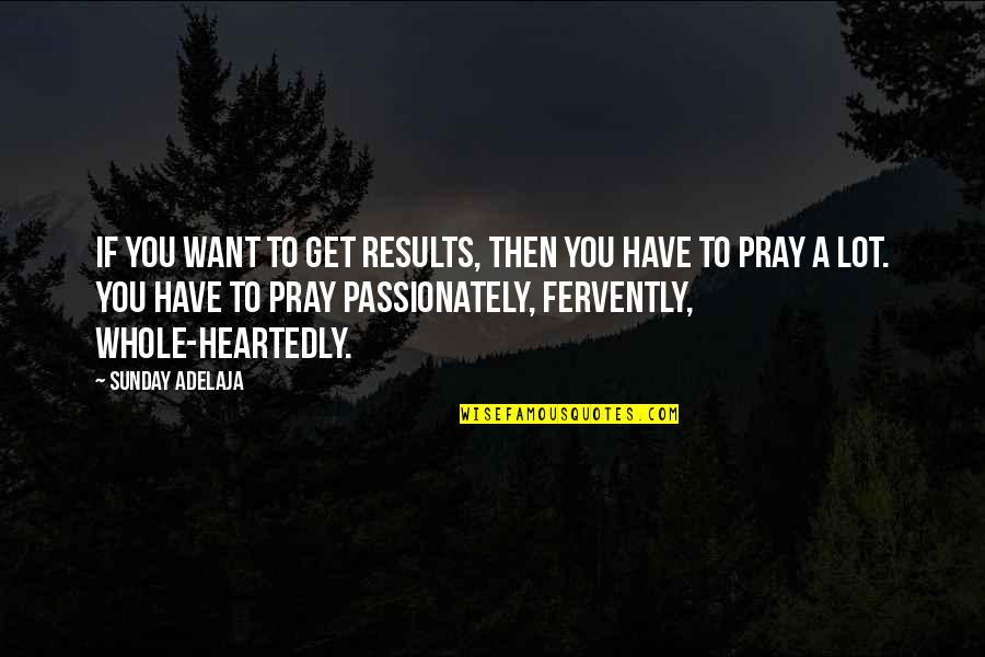 Adi Shankara Quotes By Sunday Adelaja: If you want to get results, then you